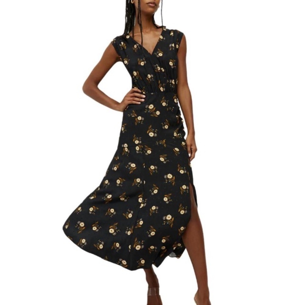 VERONICA BEARD wixson dress silk blend in black multi 12 designer quiet luxury